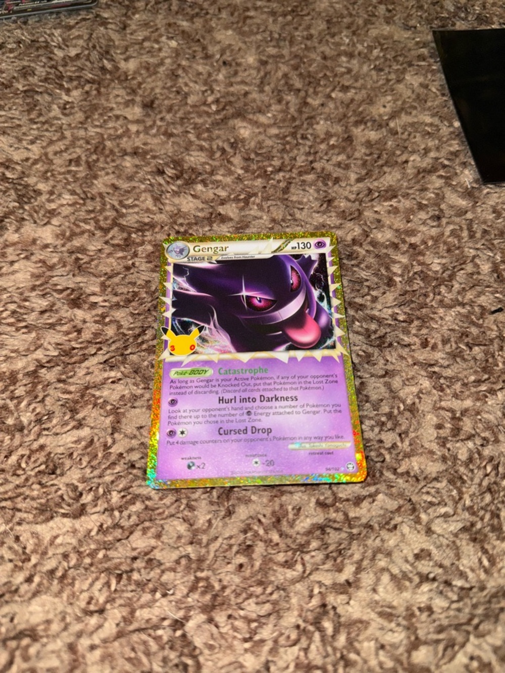 Pokémon 30th TCG Gengar (Prime) 94/102 30th Celebration Classic Collection